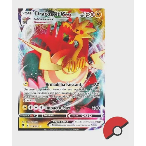 Carta Pokémon Ultra Rara Com Muita Vida Hp Alto Vmax Copag no Shoptime