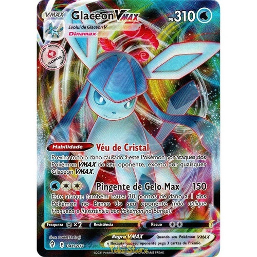 Carta Pokémon Ultra Rara Com Muita Vida Hp Alto Vmax Copag em