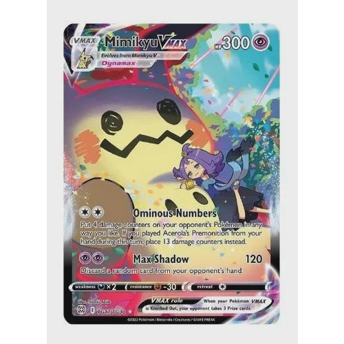 Carta Pokémon Ultra Rara Com Muita Vida Hp Alto Vmax Copag em