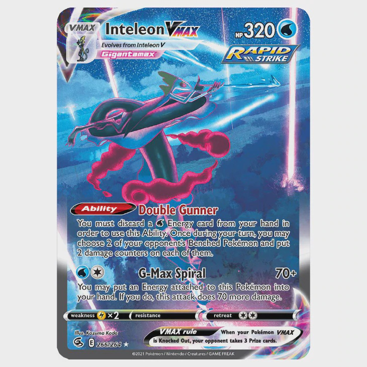 Carta Pokémon Ultra Rara C/ Muita Vida Hp Alto Vmax + Brinde