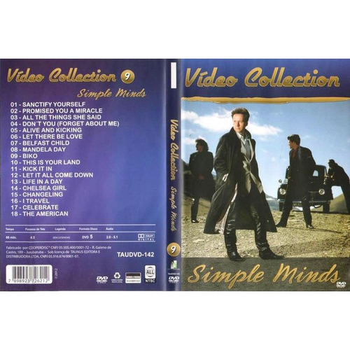 Dvd Vídeo Collection - Simple Minds no Shoptime