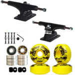 Truck Skate 139Mm + Rodas 53Mm + Rolamento Gp E Parafusos