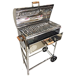 Churrasqueira Parrilla Grelha Argentina Carrinho Inox 57X24 é boa?