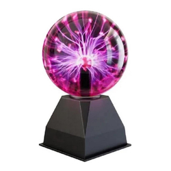 Luminária Led Abajur Globo De Plasma 24 Cm Bola Night Light Menor preço em Luminária Led Abajur Globo De Plasma 24 Cm Bola Night Light