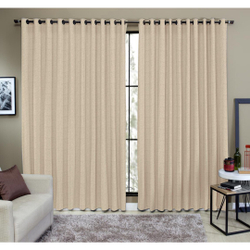 Cortina Tecido Rustico 4,00M X 2,50M Semi Blackout Areia Menor preço em Cortina Tecido Rustico 4,00M X 2,50M Semi Blackout Areia