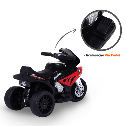 Moto Motoca Elétrica Infantil Menino Menina Max Vermelha