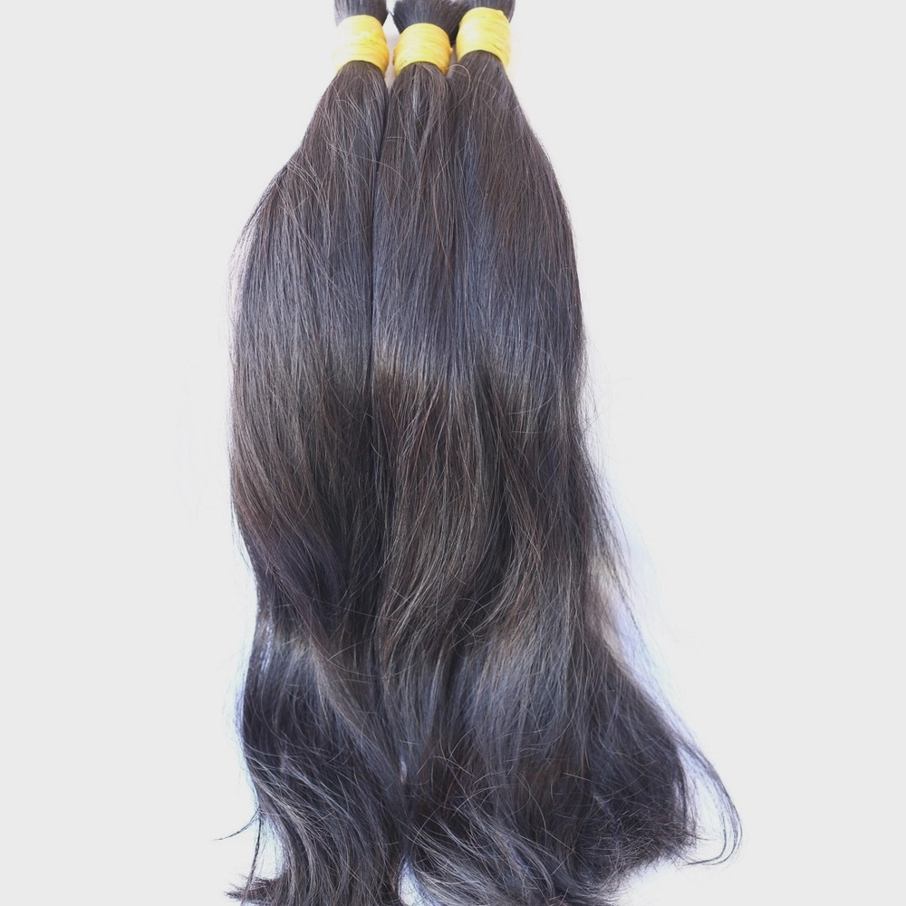 Cabelo Premium Liso Natural 55 CM - Cabelo Humano - Cabelo