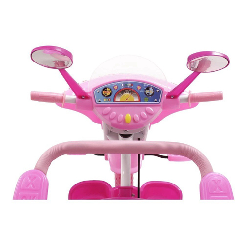 Triciclo Infantil 2 em 1 com Empurrador Motoca Velotrol BW082RS - Rosa