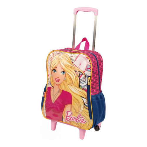 Mochila Barbie Princesa Pop Star Rodinhas Tam G Sestini