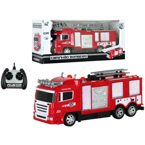 Caminhão Brinquedo Bombeiro Fire c/ Som E Luz - Magic Toys no Shoptime