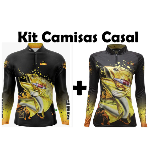 Kit Camisetas Casal King and Queen