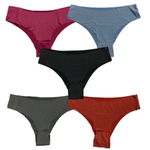 Kit 5 Calcinhas Tanga Fristyle Em Microfibra Sem Costura Adulto Atacado