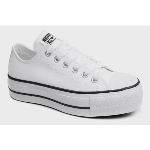 Tênis Converse Chuck Taylor All Star Platform Lift Hi CT0982 Cano Alto  Plataforma Flatform Couro Branco Preto Original em Promoção na Americanas