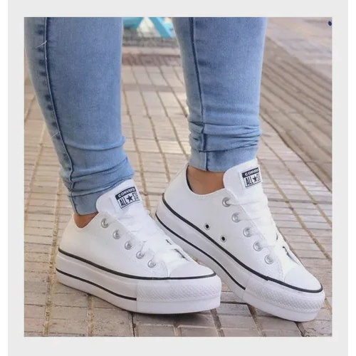 TÊNIS CONVERSE ALL STAR CHUCK TAYLOR PLATAFORMA LIFT BRANCO - TEAHUPOO  SKATE SHOP