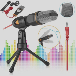 Microfone de Mesa Condensador Mic com Tripé SF-666 é boa?
