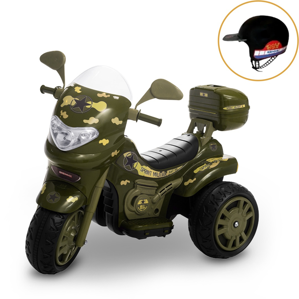 Moto Eletrica Infantil Grande Sprint Turbo Amarela 12v no Shoptime