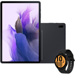 Galaxy Tab S7 FE Preto + Galaxy Watch4 Bt 44mm - Preto