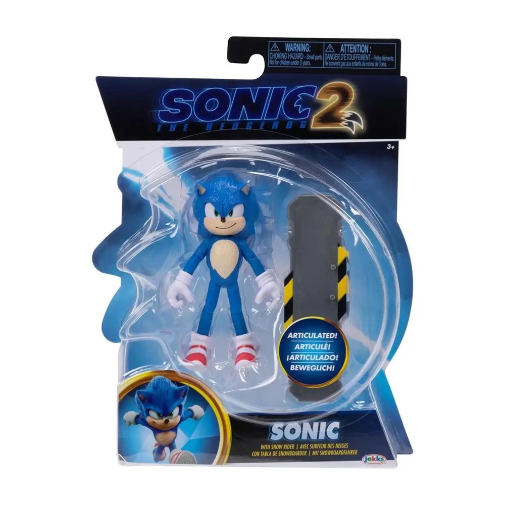 Sonic 2 Filme - Boneco Articulado - Sonic - Candide - MP Brinquedos