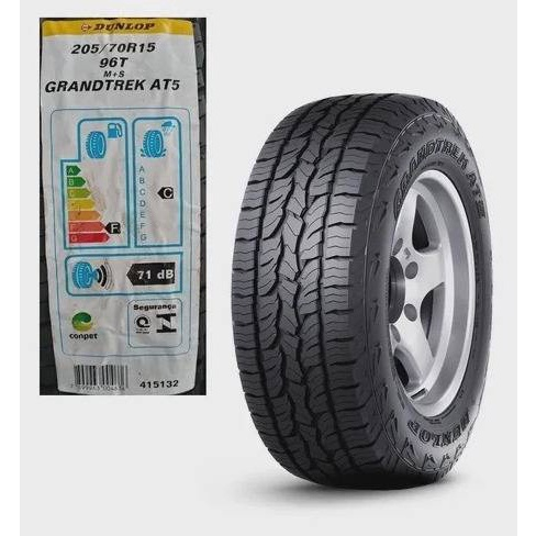 Pneu Aro 15 205/70 R15 96T Dunlop Grandtrek AT5 - Compativel Fiat ...