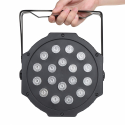 Canhao Refletor Par 64 18 Leds 18w Rgb Dmx Slim Potente Iluminação Festa Balada Menor preço em Canhao Refletor Par 64 18 Leds 18w Rgb Dmx Slim Potente Iluminação Festa Balada