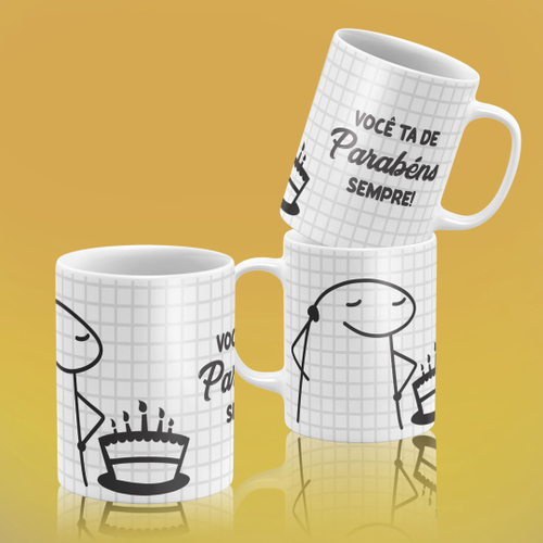 Caneca Personalizada Flork Meme 325ml