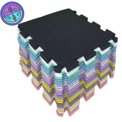Kit 8 Tatames Eva Colorido - Linha Econômica 50x50x1 Cm Menor preço em Kit 8 Tatames Eva Colorido - Linha Econômica 50x50x1 Cm