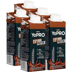 Kit c/ 5 bebida lactea yopro chocolate 250ML danone Menor preço em Kit c/ 5 bebida lactea yopro chocolate 250ML danone