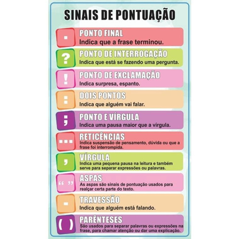 SINAIS DE PONTUAÇÃO