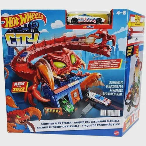 Brinquedos - Pista Hot Wheels City Ataque de Triceratops - Mattel