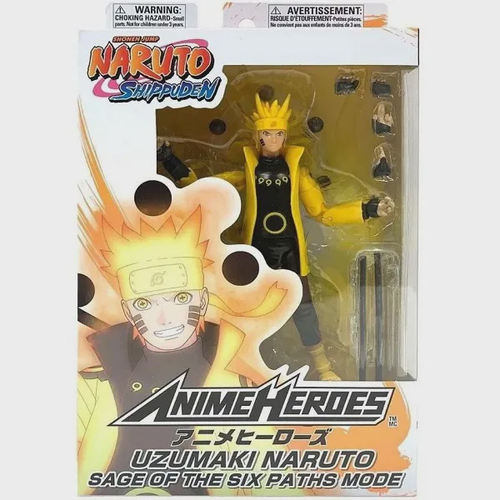 Boneco Articulado - Naruto Shippuden - Uzumaki Naruto Sage Of The