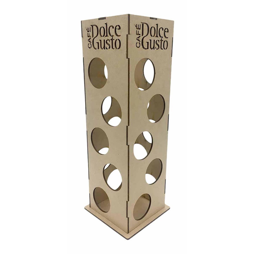 Torre Porta 20 Capsulas De Café Dolce Gusto Em Mdf no Shoptime