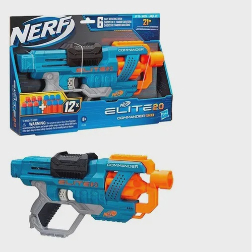 Arminha De Brinquedo - Nerf Elite 2.0 Comander Rd-6 em Promoção na  Americanas