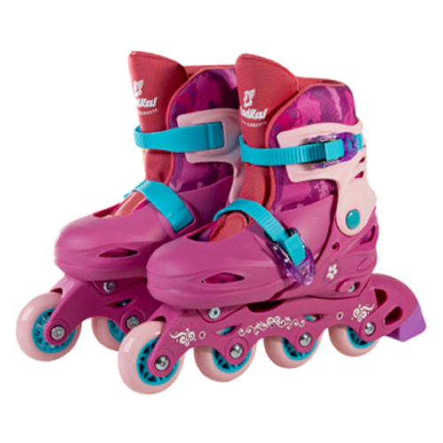 Patins Roller Skate 4 Rodas Rosa Brilhante Com Glitter Ajustáveis Fenix na  Americanas Empresas