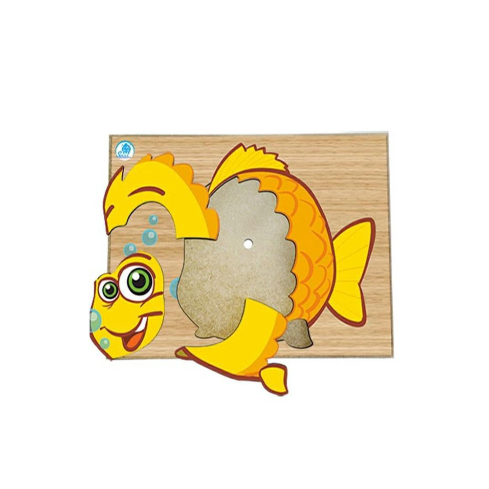 Brinquedo Educativo Quebra-Cabeça Infantil - Peixe - Total Bag