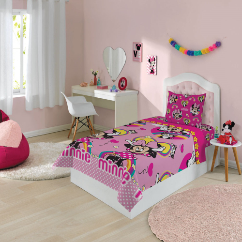 Jogo Roupa de Cama Infantil Menino e Menina Estampa Divertida Solteiro 2  pçs Fronha + Lençol Lepper - Jogo de Cama Infantil - Magazine Luiza