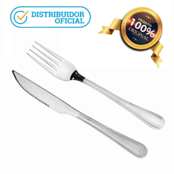 Jogo Kit 24 Talheres Garfos Facas Mesa De Jantar Bar Restaurante Aço Inox Univendas Menor preço em Jogo Kit 24 Talheres Garfos Facas Mesa De Jantar Bar Restaurante Aço Inox Univendas