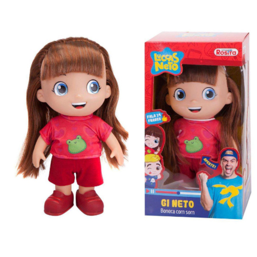 Brinquedo Boneca Pequena r Criança Menina Morena Giovana Aventureira  Gi Neto - Personagem Da História Desenho Infantil Luccas Neto - Rosita na  Americanas Empresas