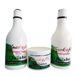 Kit Black Fix Shampoo, Condicionador E Máscara De Quiabo.