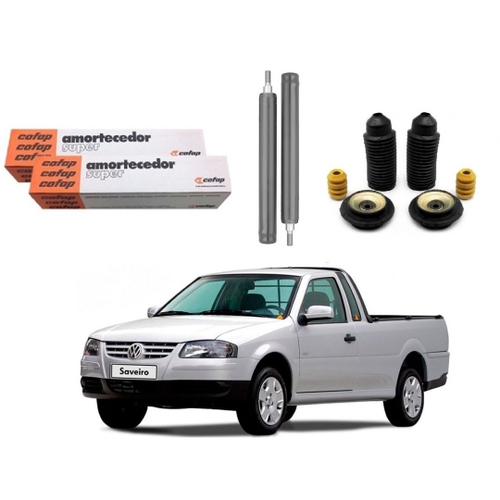 2 Amortecedor Volkswagen Saveiro 98 a 2008 Traseiro Cofap e Kit em Promoção  na Americanas