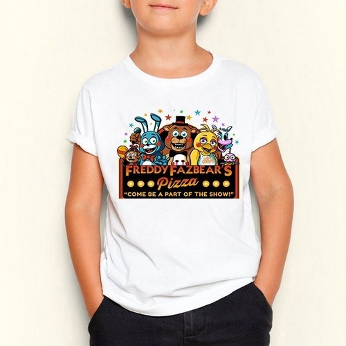 Camisa Infantil Five Night Freddy Pizza Fazbear 100% Algodão - Asulb -  Camisa Feminina - Magazine Luiza