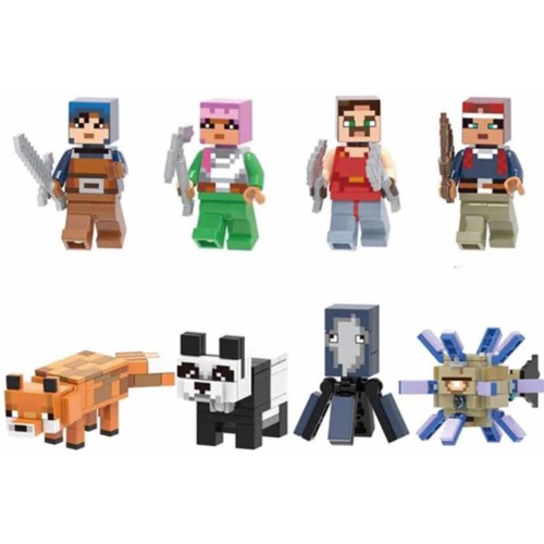 Boneco Blocos De Montar Coelho Minecraft em Promoção na Americanas