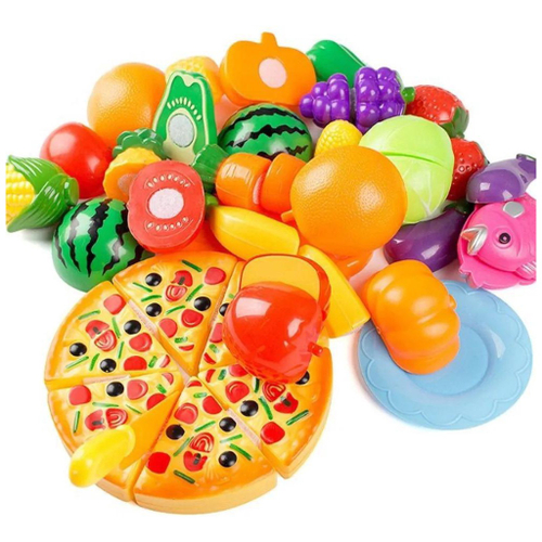 Comidinha De Brinquedo De Cortar Frutas Jogo Pop It 12pcs