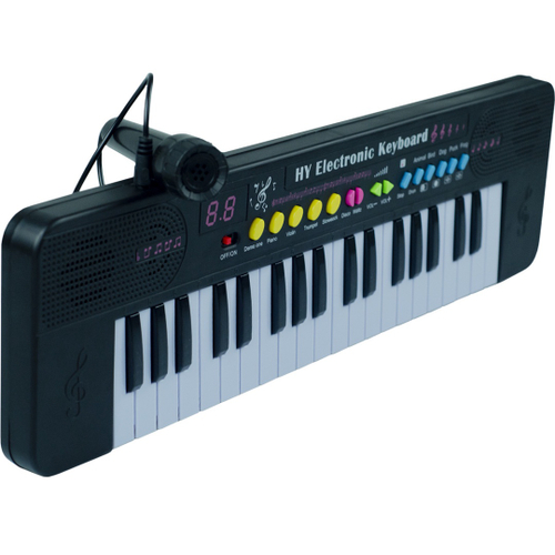 Teclado Com Microfone Piano Infantil Brinquedo Musical no Shoptime