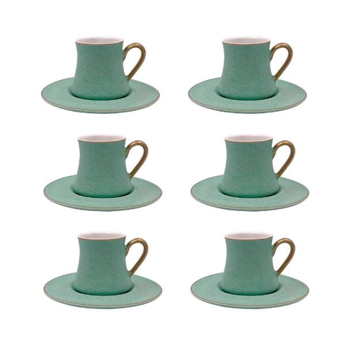 Jogo De X caras Caf L Hermitage Galet New Bone China 70ml 12 Pe as jogo-de-x-caras-caf-l-hermitage-galet-new-bone-china-70ml-12-pe-as