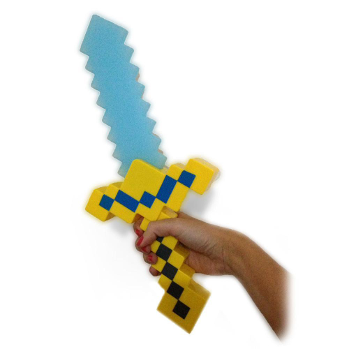 Espadinha Minecraft De Diamante - 47cm Com Som E Luz na Americanas Empresas