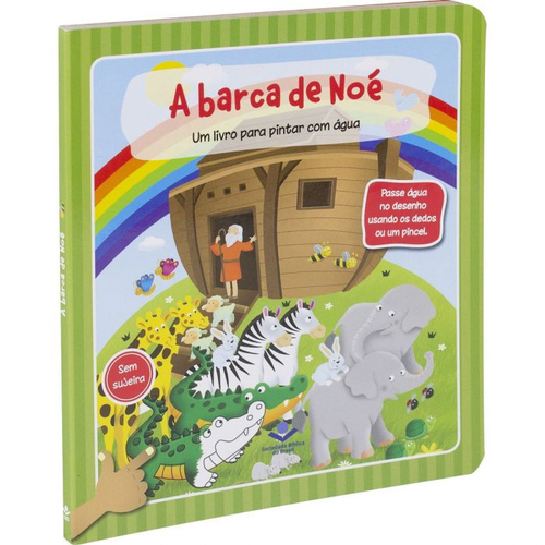 Livro Infantil Colorir Super Kit Arca De Noe C/Giz Vale Das Letras Unidade  em Promoção na Americanas