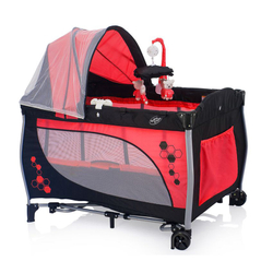Menor preço em Berço Cercado Balanço Vermelho Baby Style