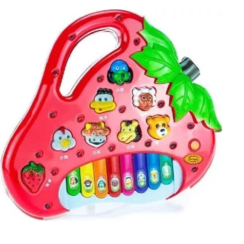 Brinquedo Piano Eletrônico Rosa Teclado Infantil Menina Azul