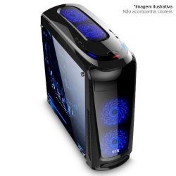 Gabinete Nfx Gamer Darkface 2 Preto Com Lateral Em Acrílico (sem Fonte E Sem Cooler) Menor preço em Gabinete Nfx Gamer Darkface 2 Preto Com Lateral Em Acrílico (sem Fonte E Sem Cooler)