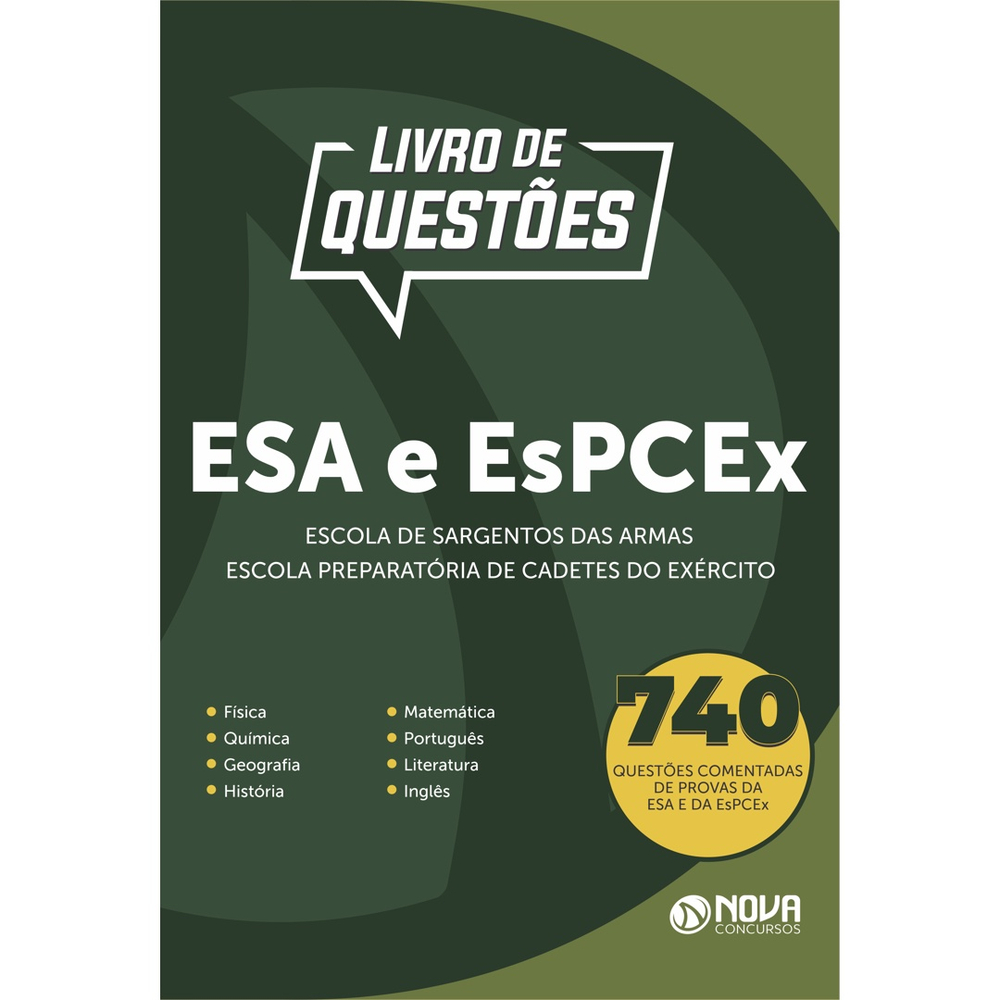 Livro 740 Questões Comentadas ESA/EsPCEx | Submarino